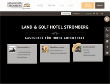 Tablet Screenshot of golfhotel-stromberg.de